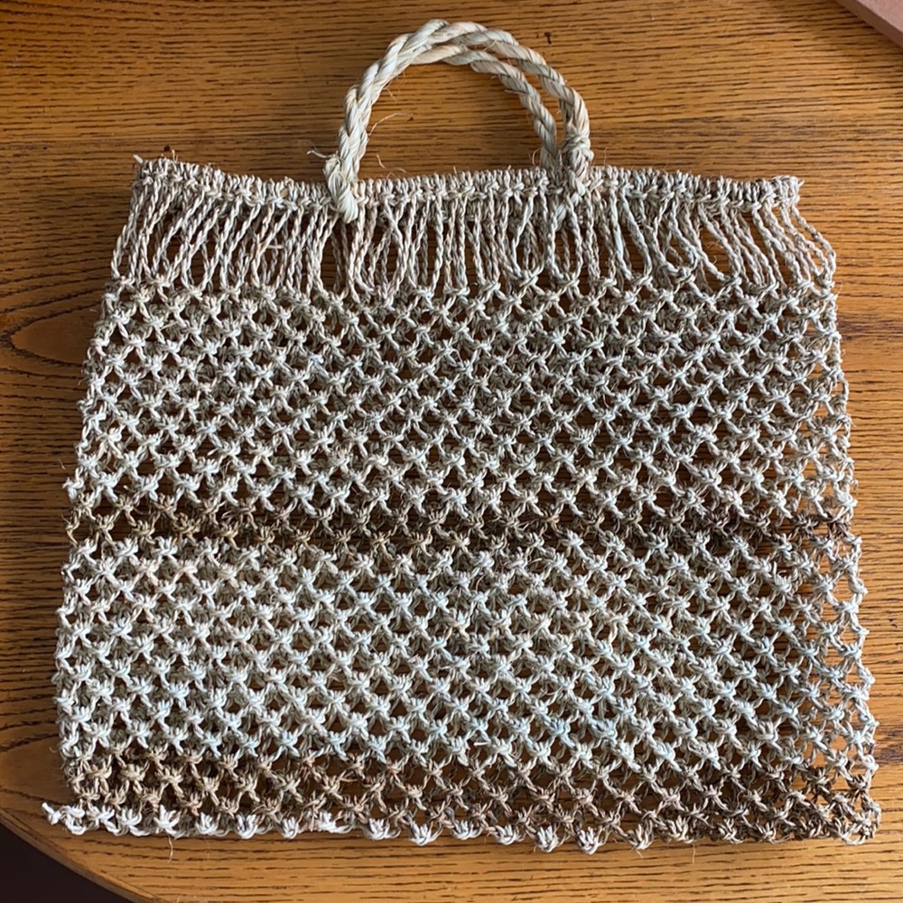 Handmade Wickered Beach Bag